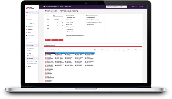 Assigning networking agendas laptop